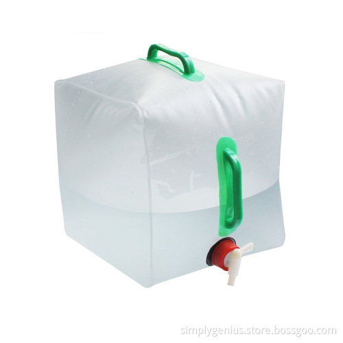 PVC cube water carrieer tank bag for Camping/Climbing/Picnic/Survival Emergency